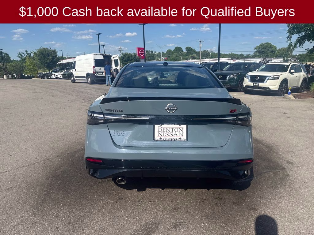 2026 Atlantic Gray/Super Black Nissan Sentra SR FWD Sedan
