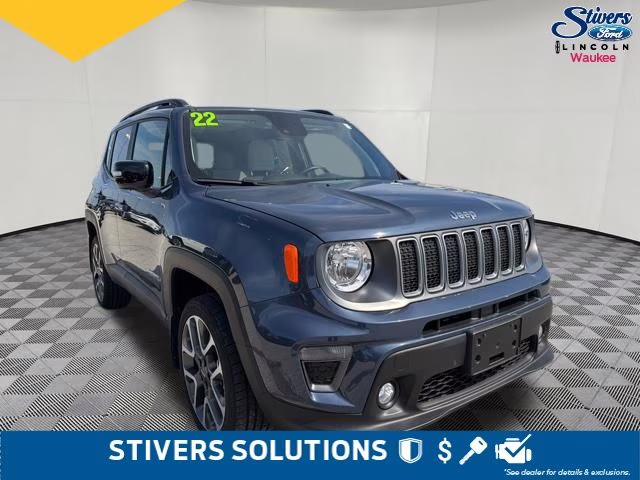 2022 Slate Blue Pearlcoat Jeep Renegade Limited 4X4 SUV