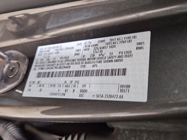 2024 Carbonized Gray Metallic Ford Escape Active AWD SUV