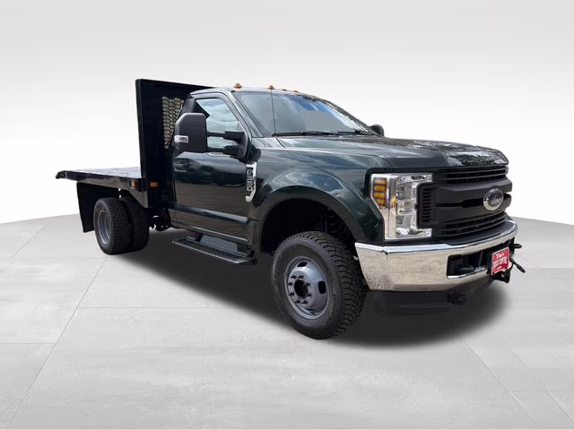 2019 Green Ford Super Duty F-350 DRW XL 4X4 Chassis