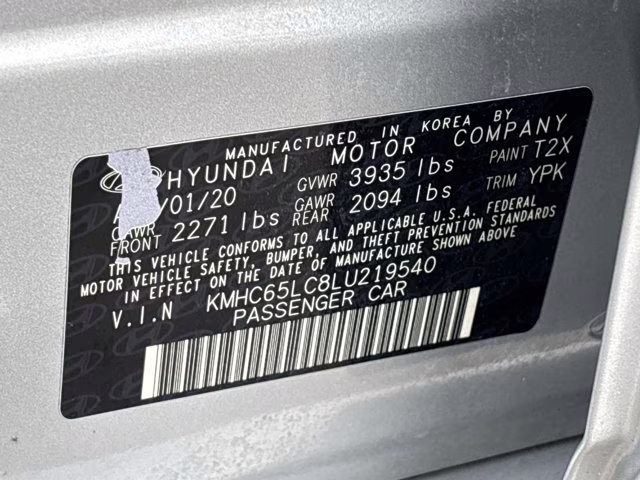 2020 Stellar Silver Hyundai Ioniq Hybrid Blue FWD Hatchback