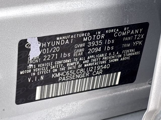 2020 Stellar Silver Hyundai Ioniq Hybrid Blue FWD Hatchback