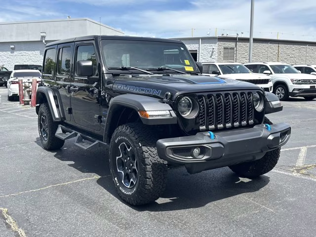 2023 Black Clearcoat Jeep Wrangler 4xe Rubicon 4X4 Convertible