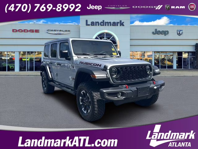 2024 Silver Zynith Clearcoat Jeep Wrangler Rubicon 4X4 Convertible