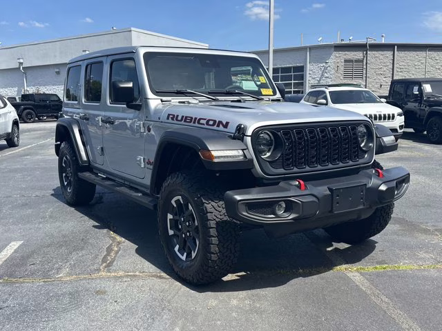2024 Silver Zynith Clearcoat Jeep Wrangler Rubicon 4X4 Convertible