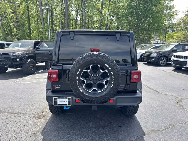 2023 Black Clearcoat Jeep Wrangler 4xe Rubicon 4X4 Convertible