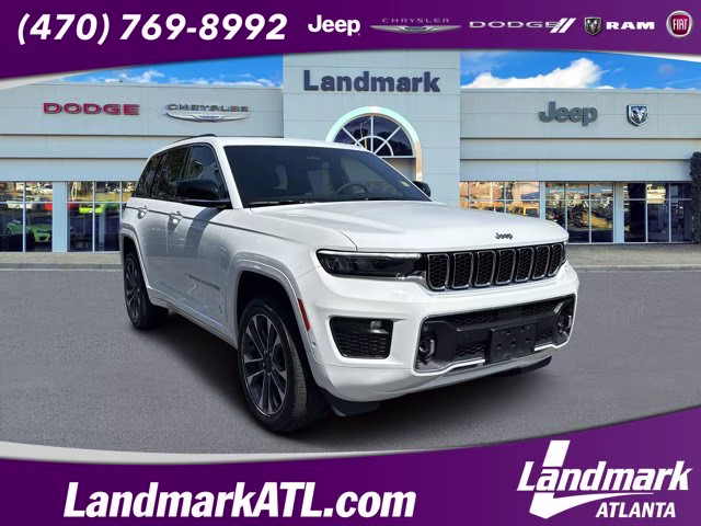 2024 Bright White Clearcoat Jeep Grand Cherokee Overland 4X4 SUV