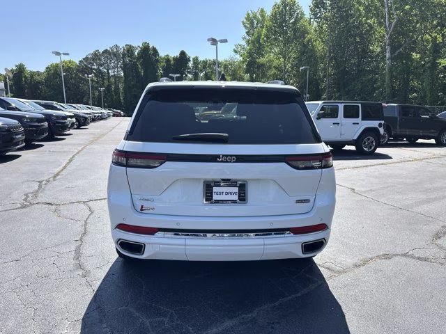 2024 Bright White Clearcoat Jeep Grand Cherokee Overland 4X4 SUV
