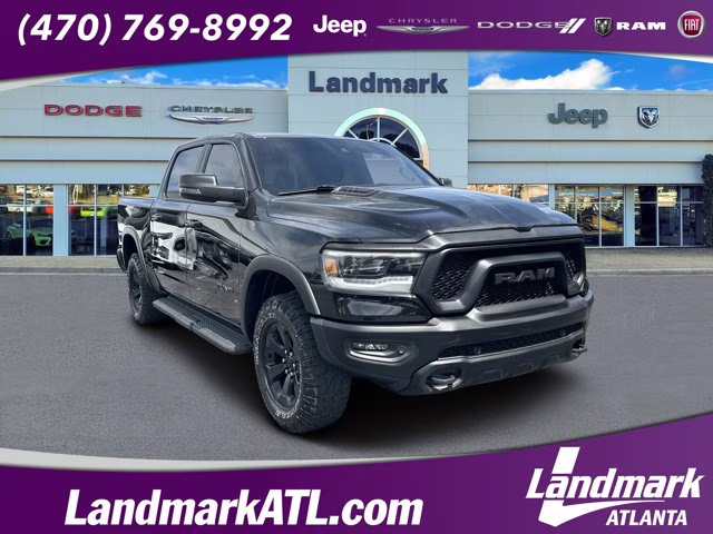 2023 Diamond Black Crystal Pearlcoat Ram 1500 Rebel 4X4 Truck