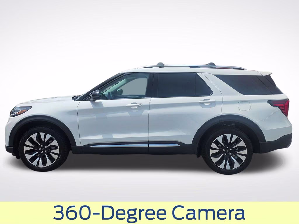 2026 Star White Metallic Tri-Coat Ford Explorer Platinum 4X4 SUV