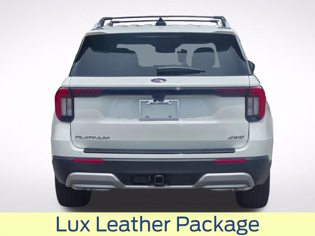 2026 Star White Metallic Tri-Coat Ford Explorer Platinum 4X4 SUV