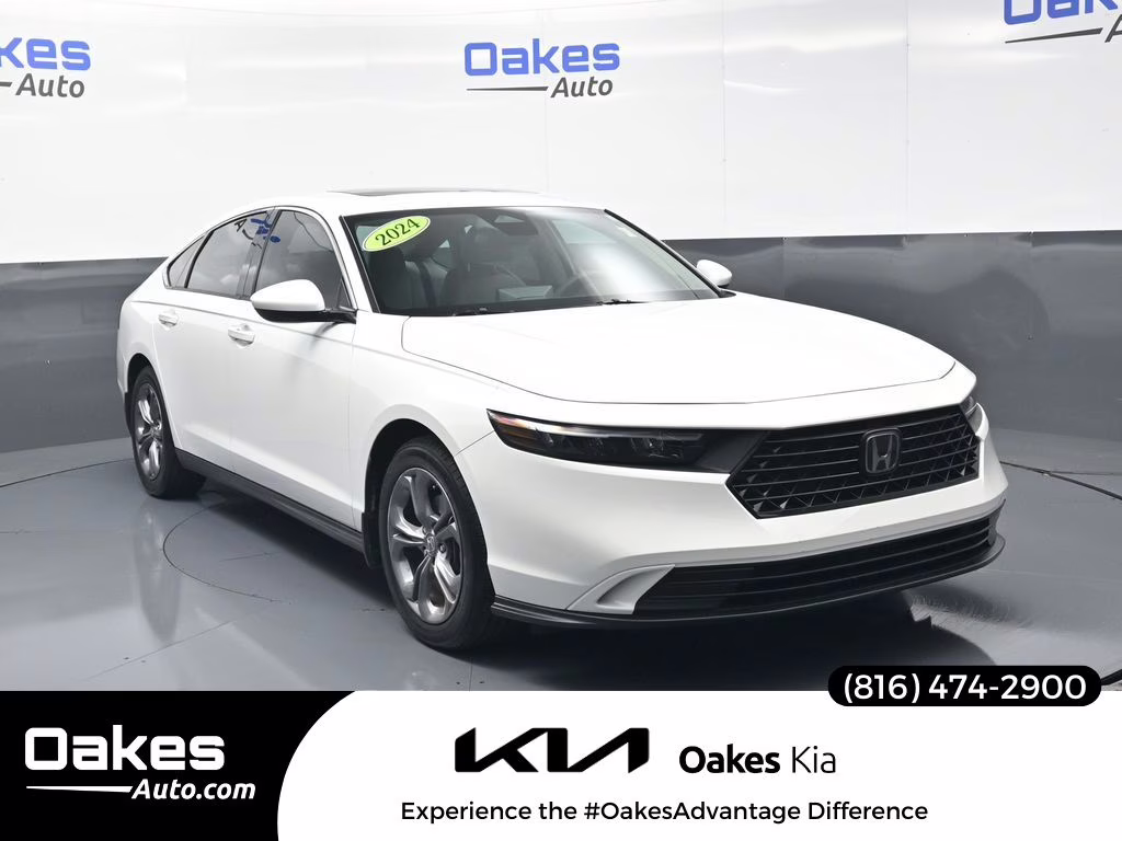 2024 Platinum White Pearl Honda Accord EX FWD Sedan