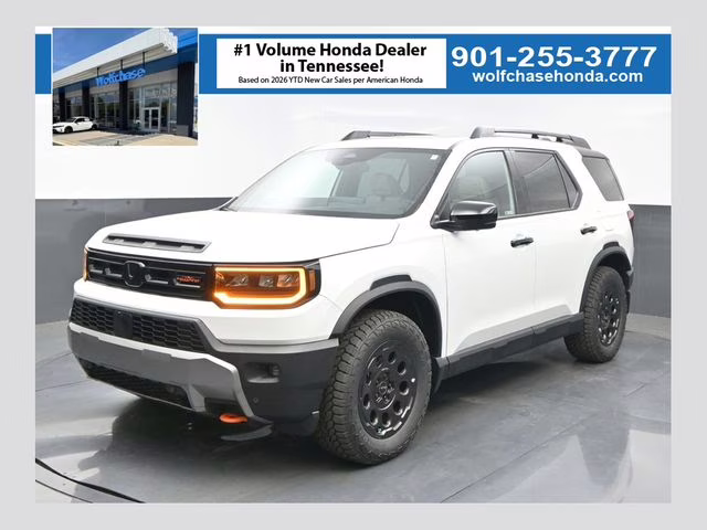 2026 Platinum White Pearl Honda Passport TrailSport Elite Blackout AWD SUV
