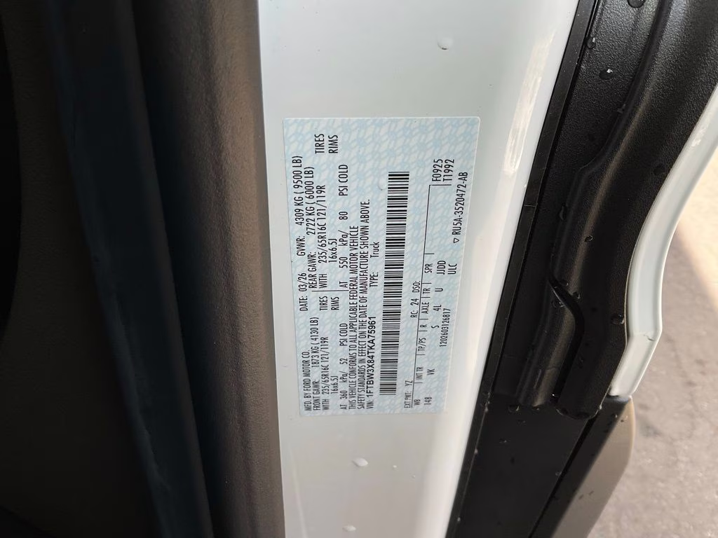 2026 Oxford White Ford Transit-350 Base RWD Van