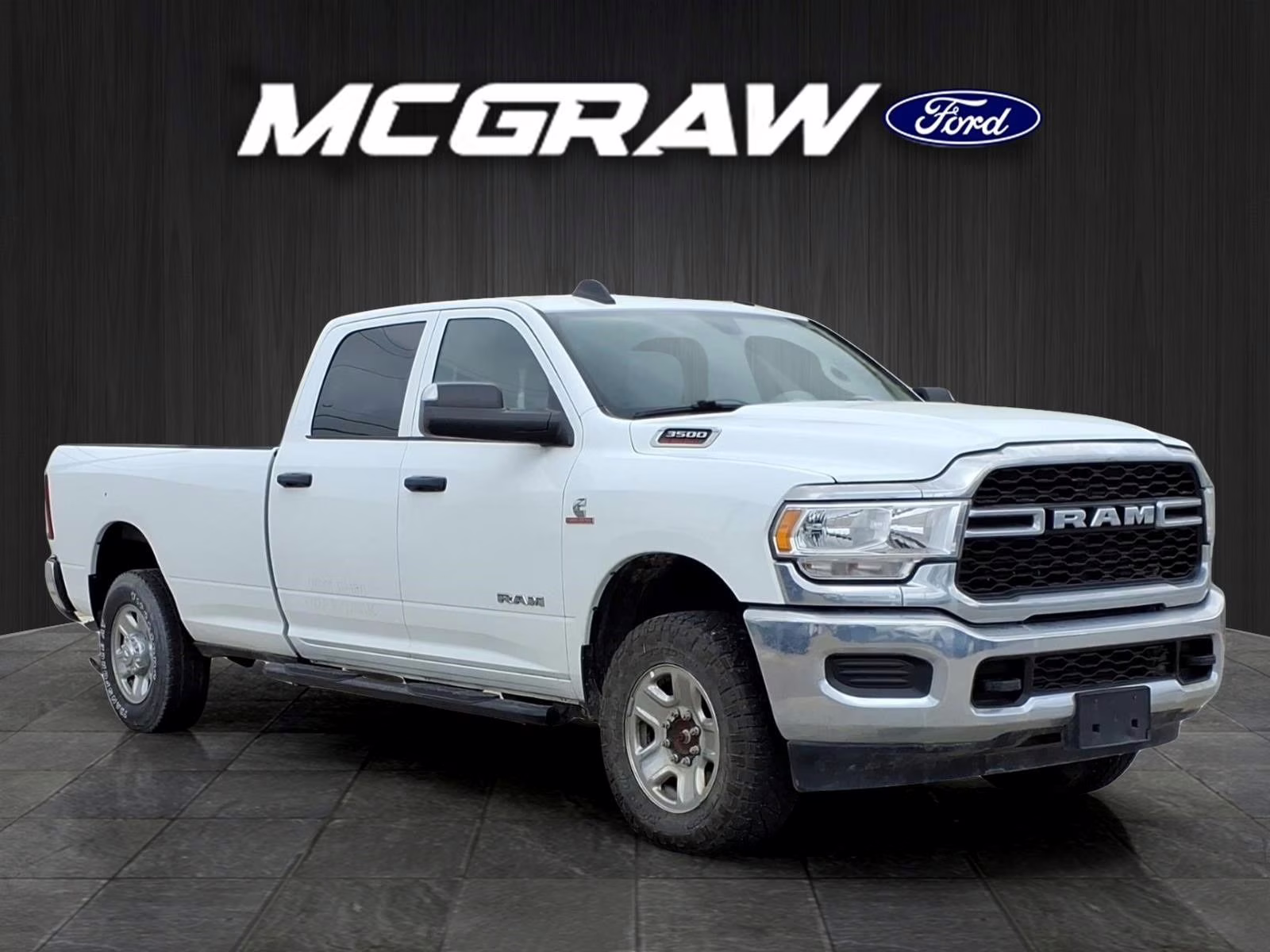 2022 Bright White Clearcoat Ram 3500 Tradesman 4X4 Truck