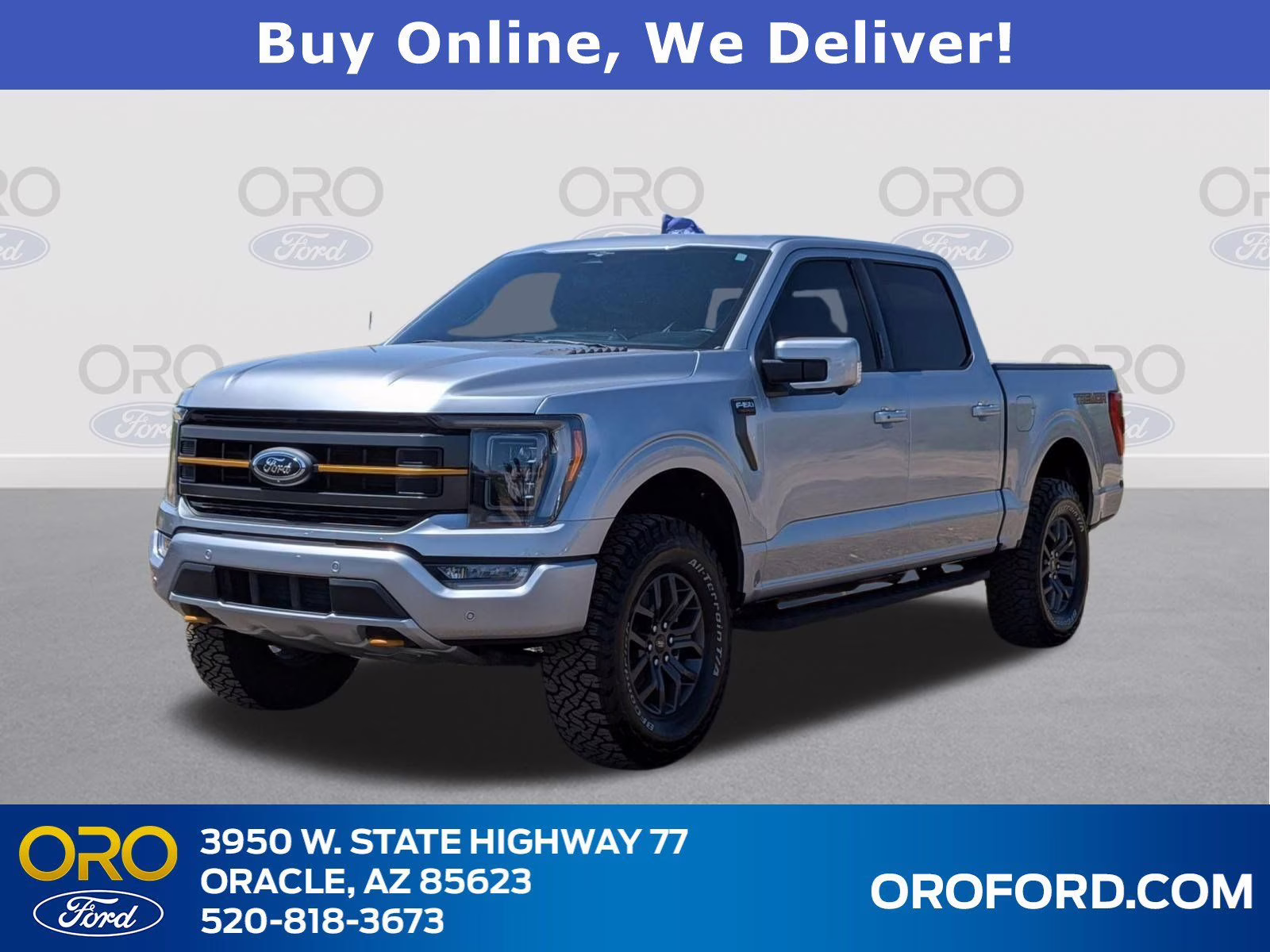 2023 Silver Metallic Ford F-150 Tremor 4X4 Truck