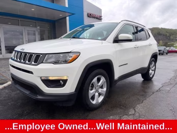 2019 White Clearcoat Jeep Compass Latitude 4X4 SUV