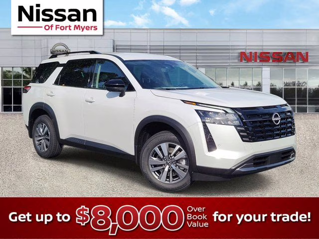 2026 Everest White Pearl Tricoat Nissan Pathfinder SL FWD SUV