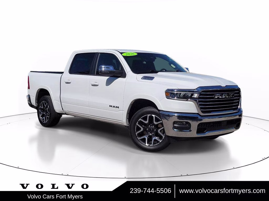 2026 Bright White Clearcoat Ram 1500 Laramie 4X4 Truck