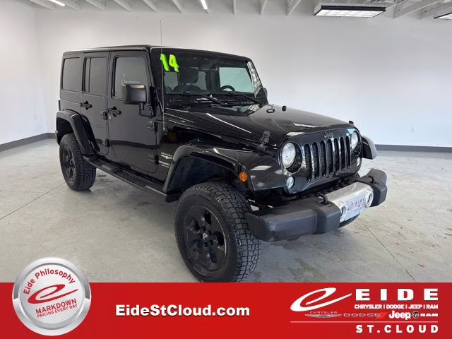 2014 Black Clearcoat Jeep Wrangler Unlimited Sahara 4X4 SUV
