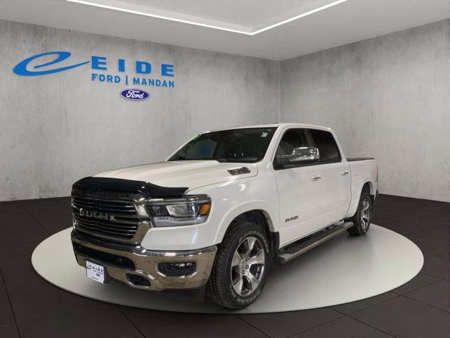 2021 Ivory White Tri-Coat Pearlcoat Ram 1500 Laramie 4X4 Truck