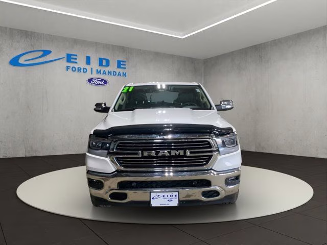 2021 Ivory White Tri-Coat Pearlcoat Ram 1500 Laramie 4X4 Truck