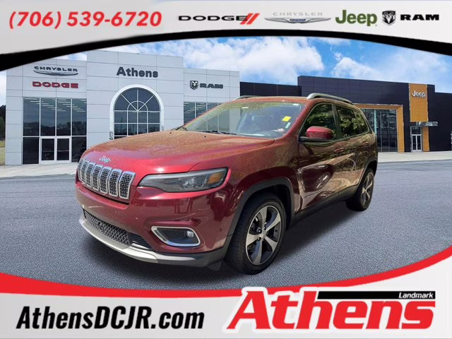 2021 Velvet Red Pearlcoat Jeep Cherokee Limited FWD SUV