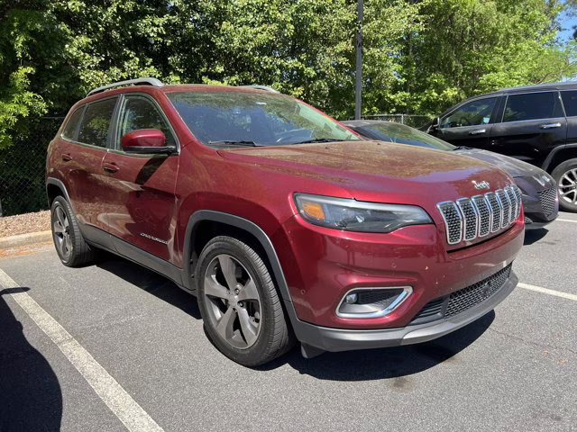 2021 Velvet Red Pearlcoat Jeep Cherokee Limited FWD SUV