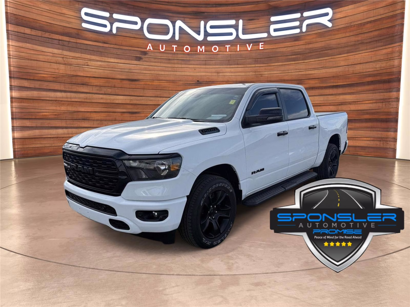 2023 Bright White Clearcoat Ram 1500 Big Horn 4X4 Truck