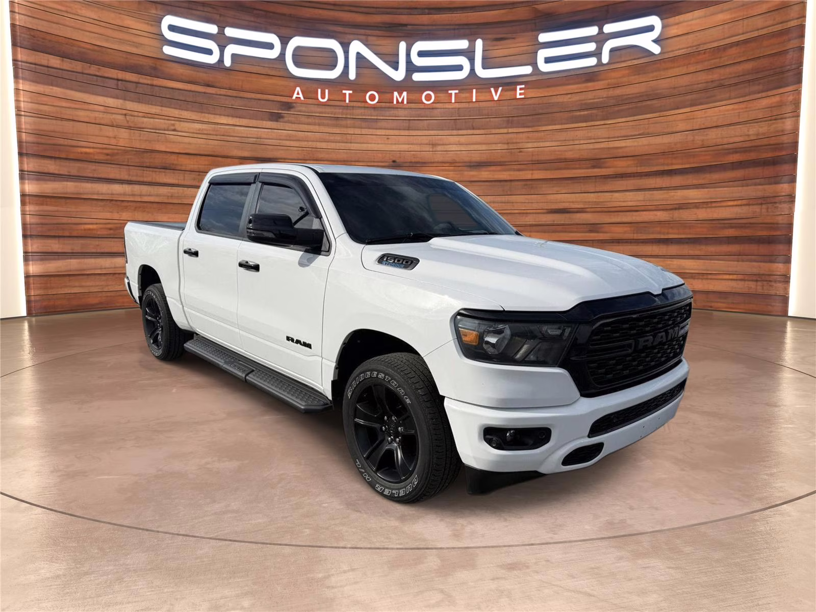 2023 Bright White Clearcoat Ram 1500 Big Horn 4X4 Truck
