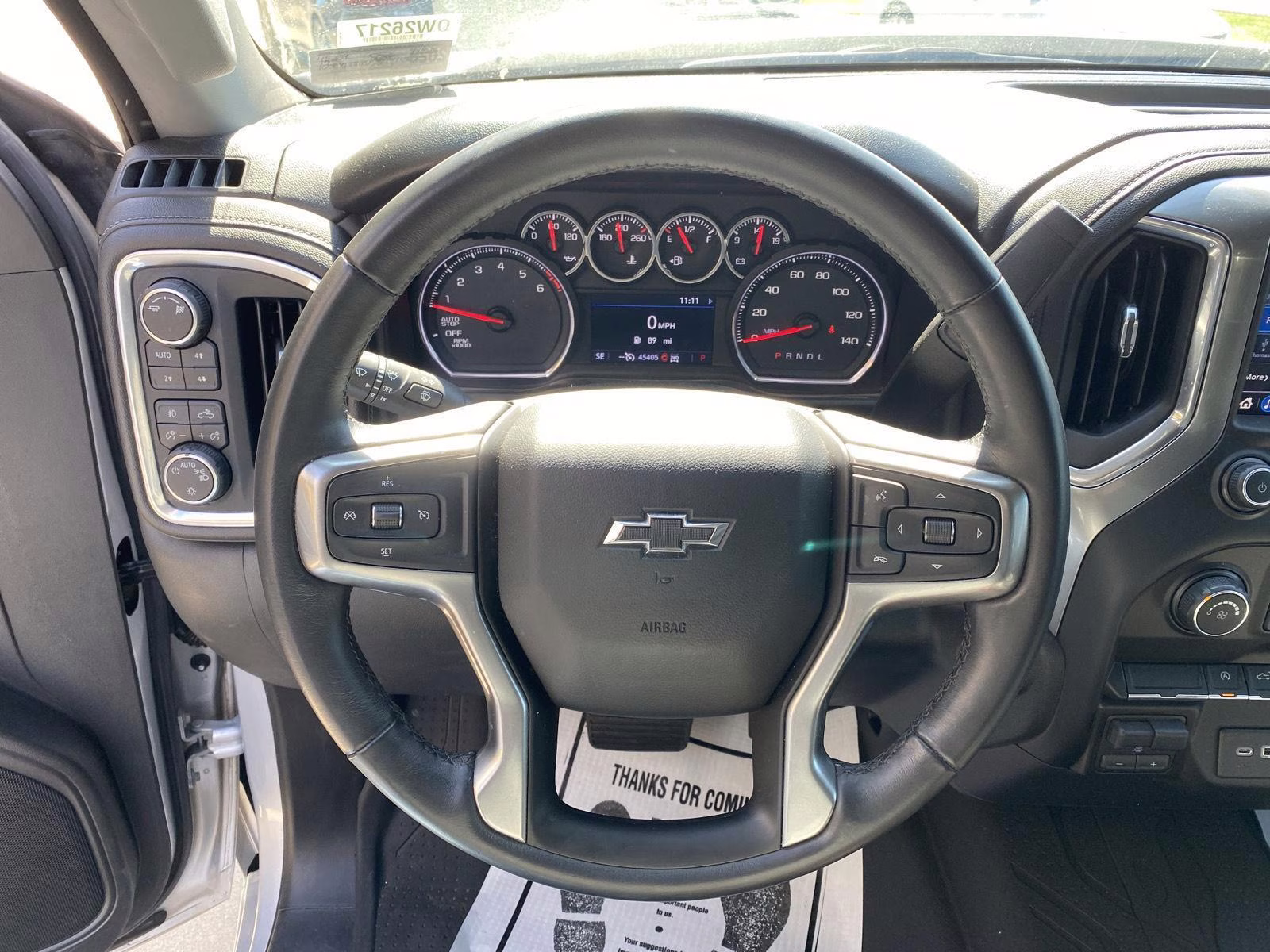 2019 Silver Ice Metallic Chevrolet Silverado 1500 LT Trail Boss 4X4 Truck