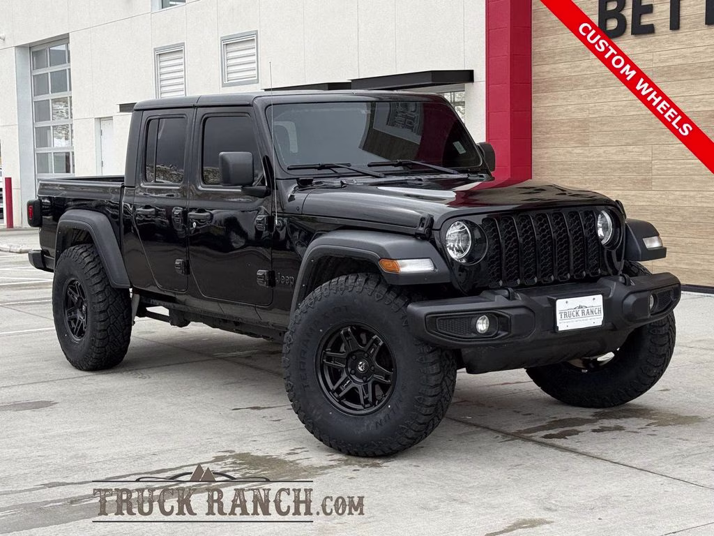 2023 Black Clearcoat Jeep Gladiator Sport S 4X4 Truck