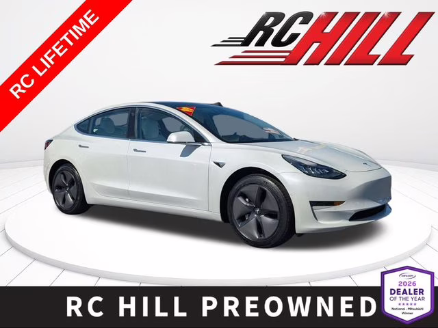 2019 Pearl White Multi-Coat Tesla Model 3 Standard Range Plus RWD Sedan