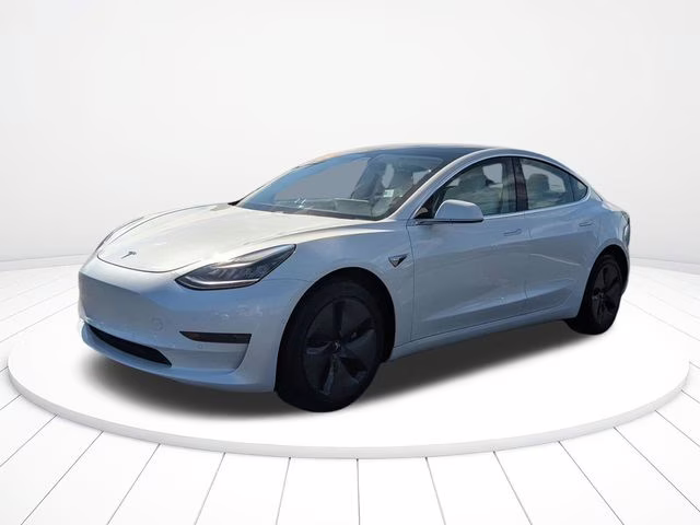 2019 Pearl White Multi-Coat Tesla Model 3 Standard Range Plus RWD Sedan