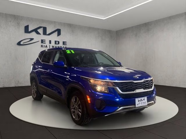 2021 Neptune Blue Kia Seltos LX AWD SUV