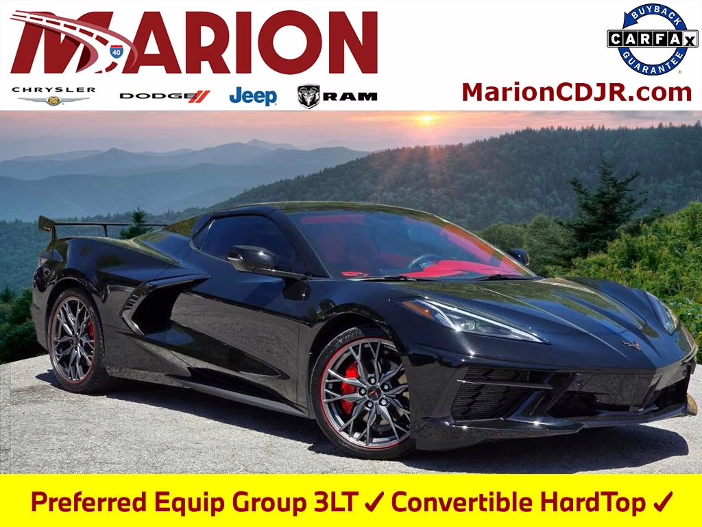 2023 Black Chevrolet Corvette Stingray RWD Convertible
