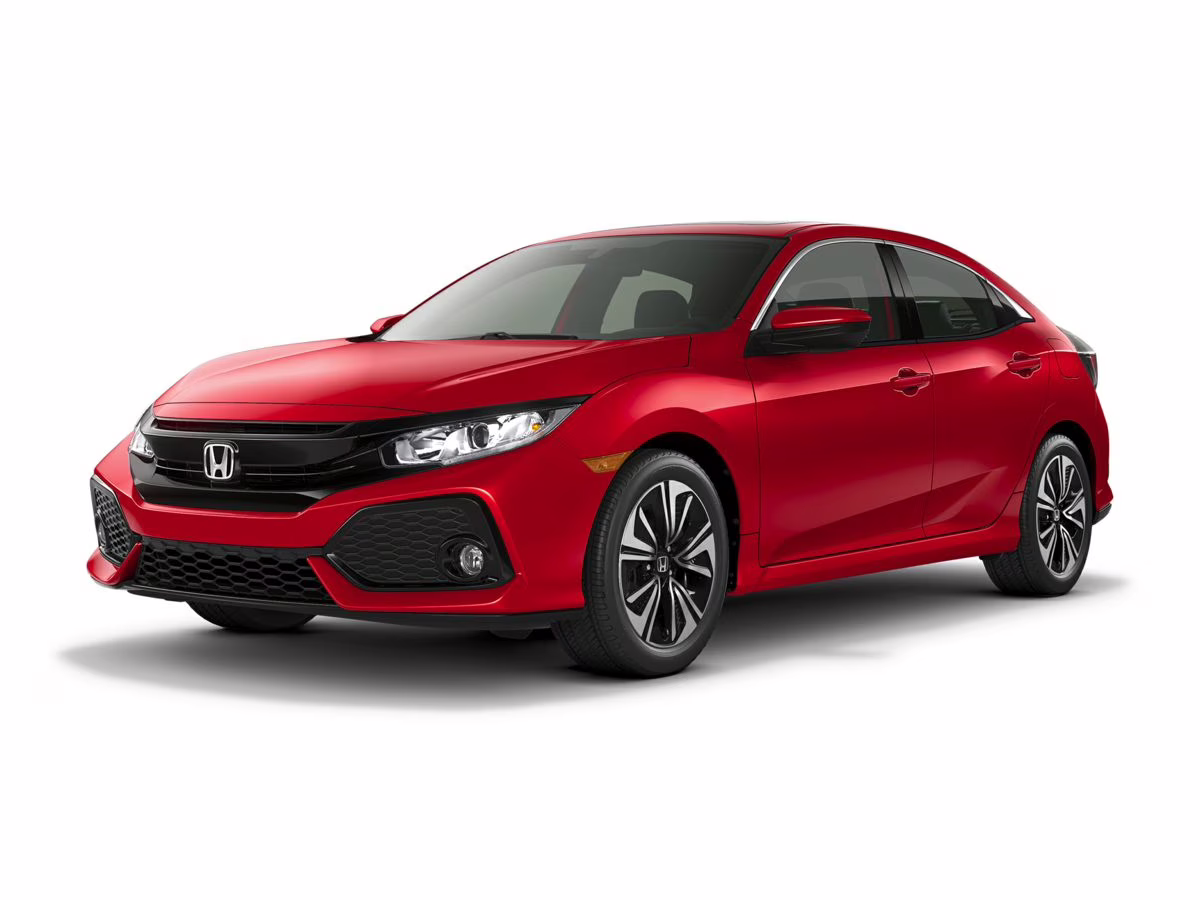 2019 Silver Honda Civic EX FWD Hatchback