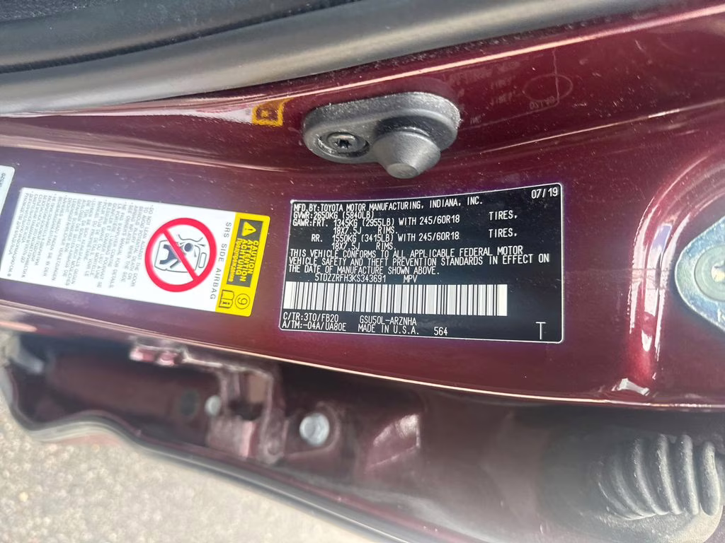2019 Ooh La La Rouge Mica Toyota Highlander LE FWD SUV