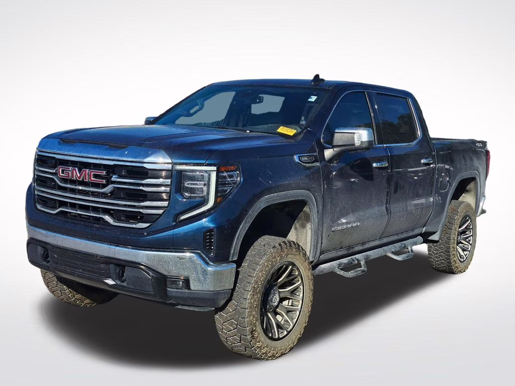 2022 Pacific Blue Metallic GMC Sierra 1500 SLT 4X4 Truck