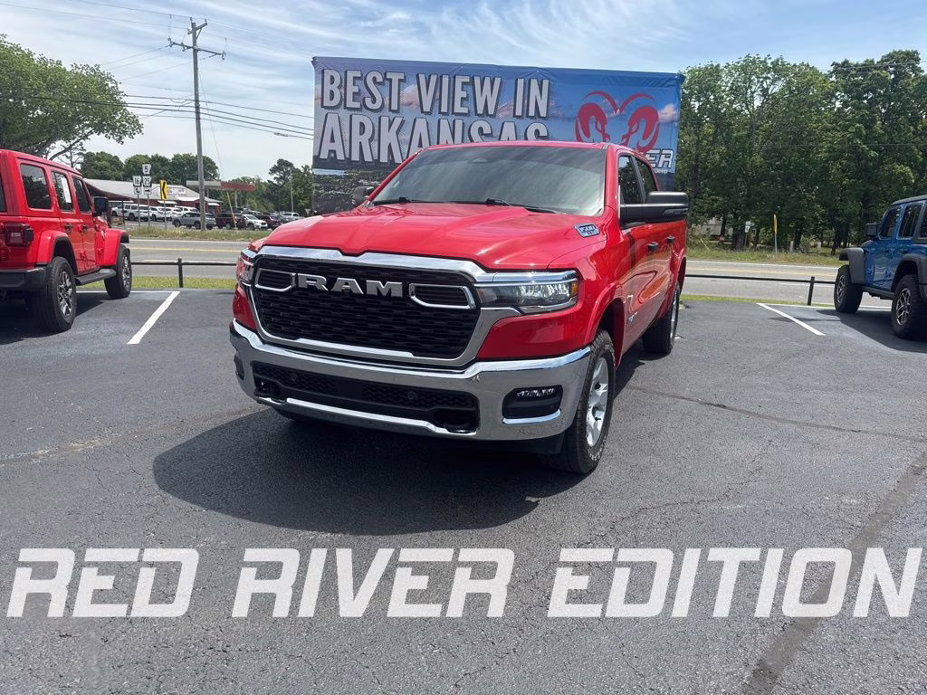 2025 Flame Red Clearcoat Ram 1500 Big Horn 4X4 Truck