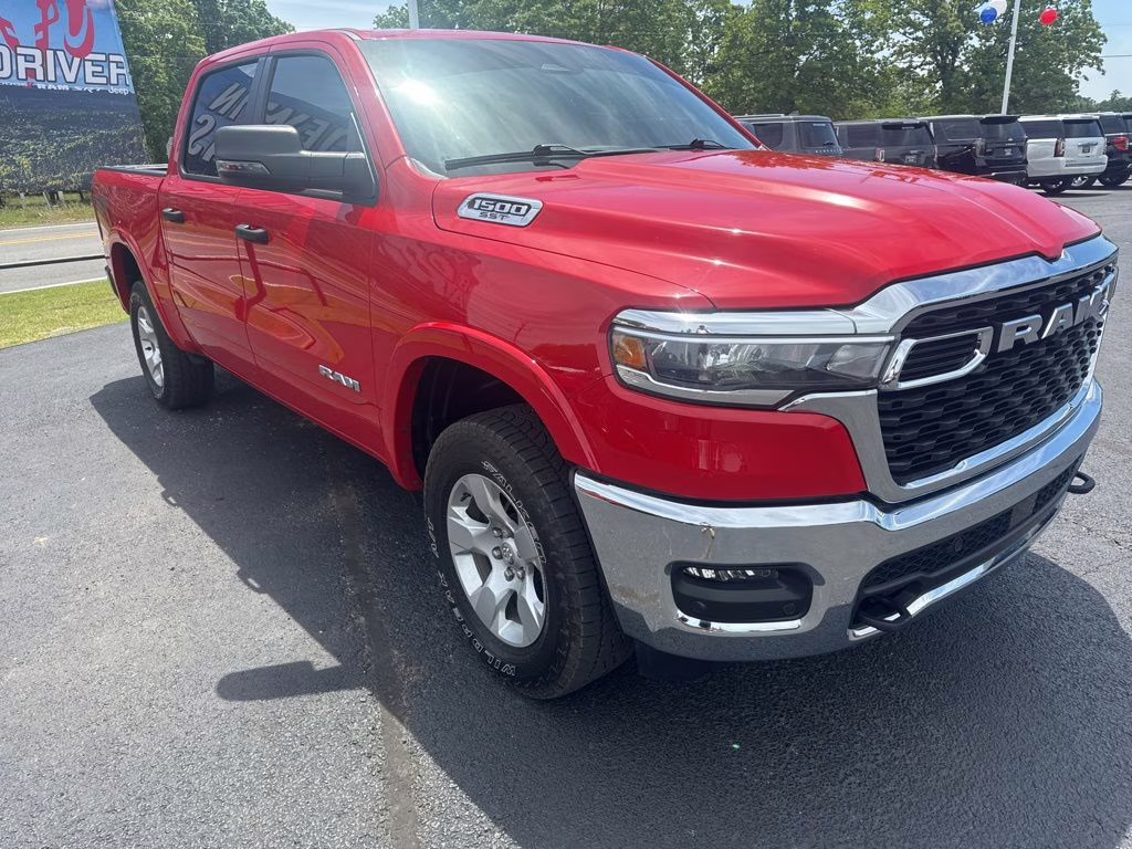 2025 Flame Red Clearcoat Ram 1500 Big Horn 4X4 Truck