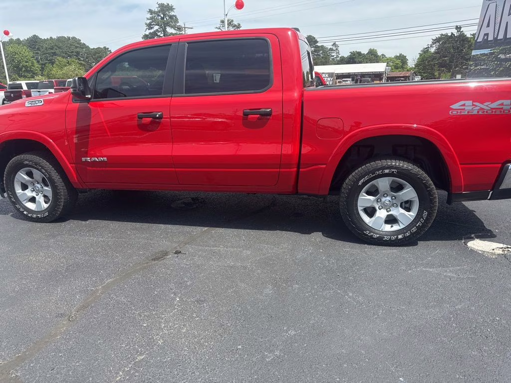 2025 Flame Red Clearcoat Ram 1500 Big Horn 4X4 Truck