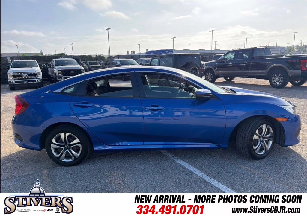 2017 Aegean Blue Metallic Honda Civic LX FWD Sedan
