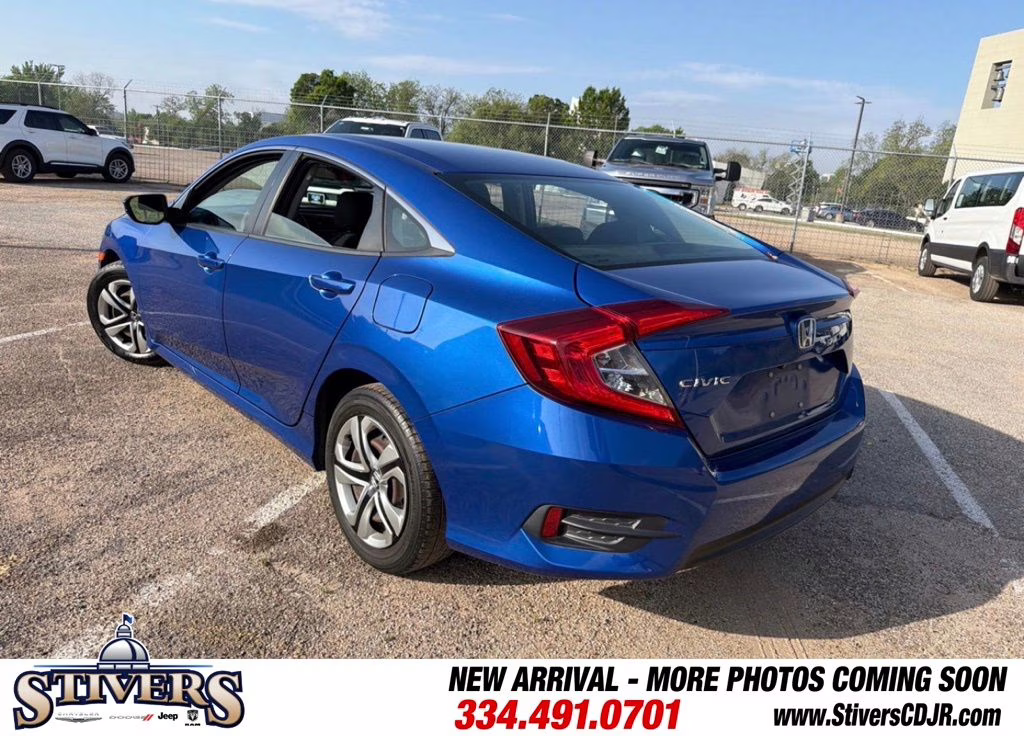 2017 Aegean Blue Metallic Honda Civic LX FWD Sedan