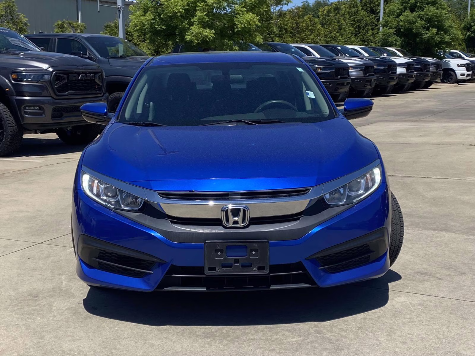 2017 Aegean Blue Metallic Honda Civic LX FWD Sedan