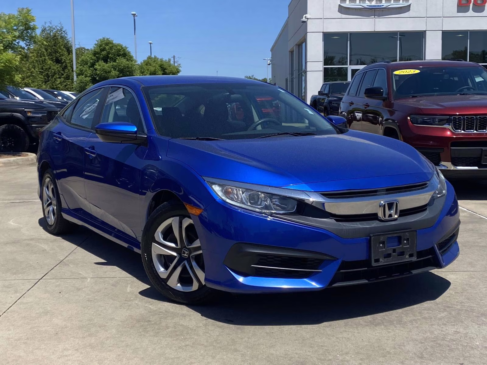 2017 Aegean Blue Metallic Honda Civic LX FWD Sedan