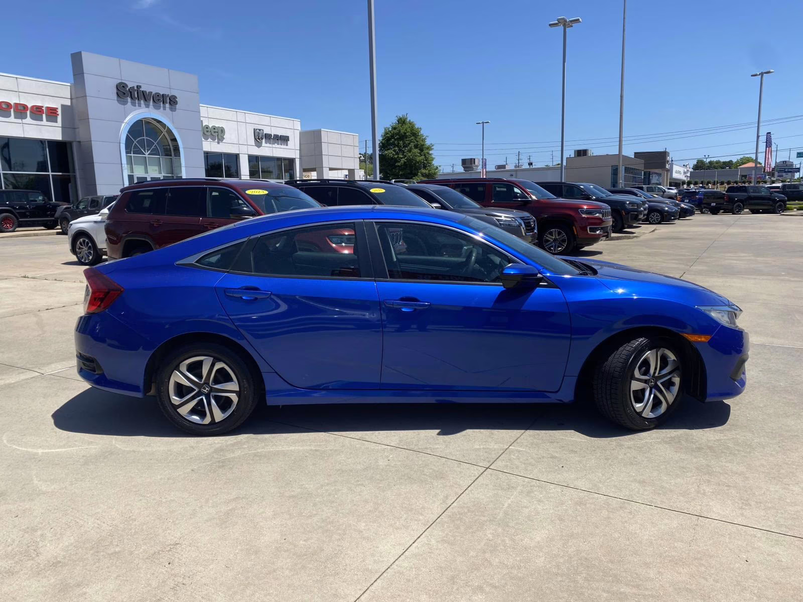2017 Aegean Blue Metallic Honda Civic LX FWD Sedan