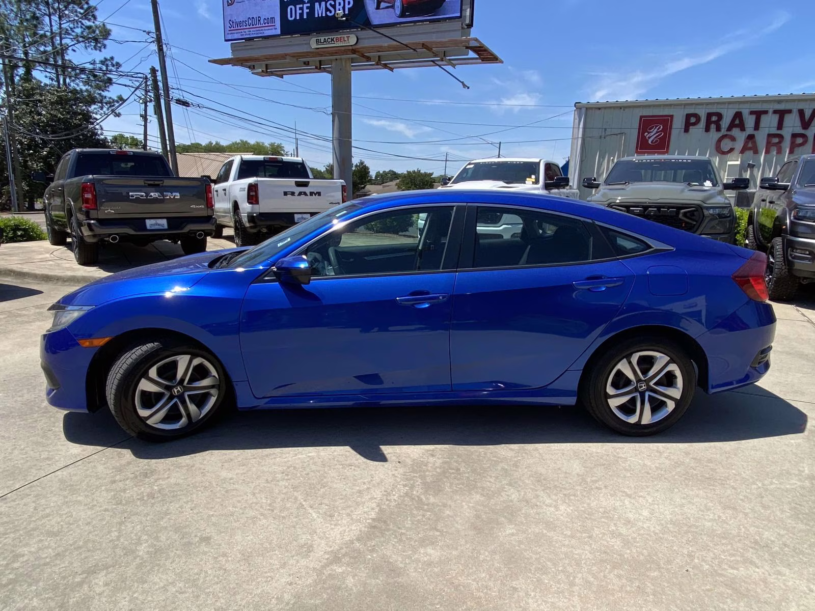 2017 Aegean Blue Metallic Honda Civic LX FWD Sedan