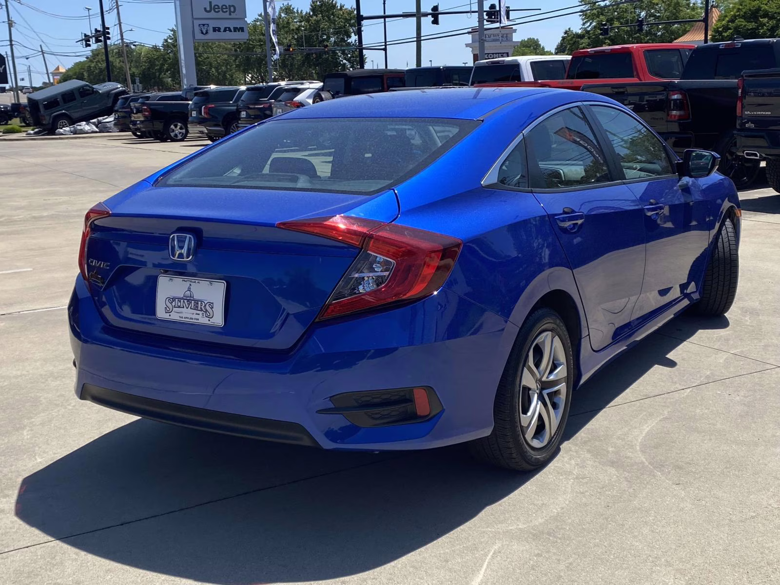 2017 Aegean Blue Metallic Honda Civic LX FWD Sedan