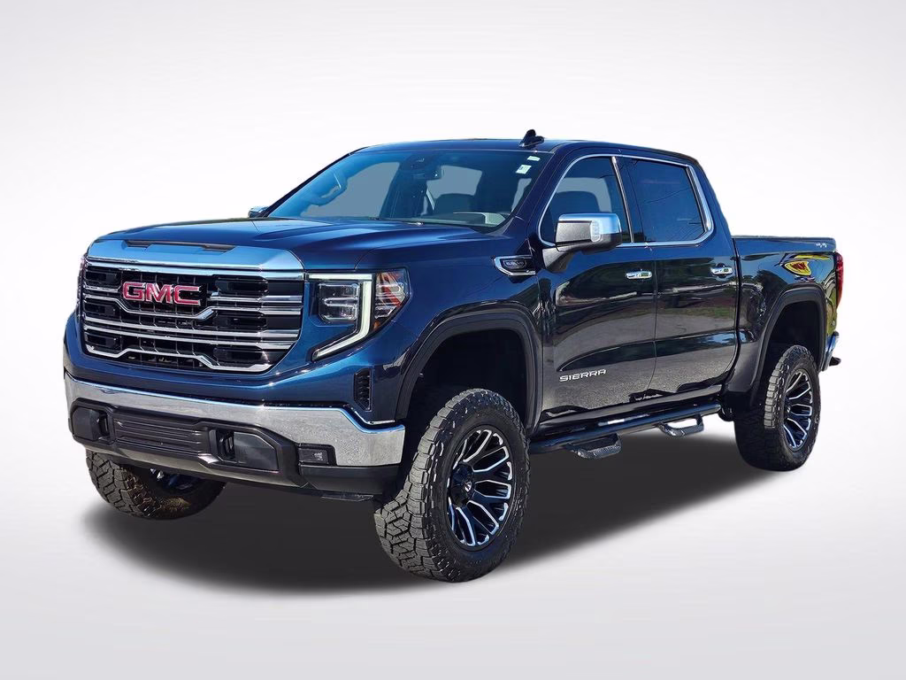 2022 Pacific Blue Metallic GMC Sierra 1500 SLT 4X4 Truck